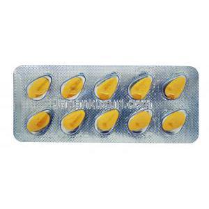 Vタダスーパー,タダラフィル 20mg, シート表面,錠剤